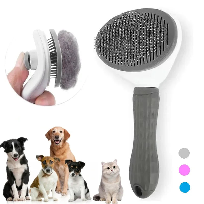 PetCrest presents the ultimate self-cleaning brush for cats and dogs. Easy, gentle, and effective grooming.